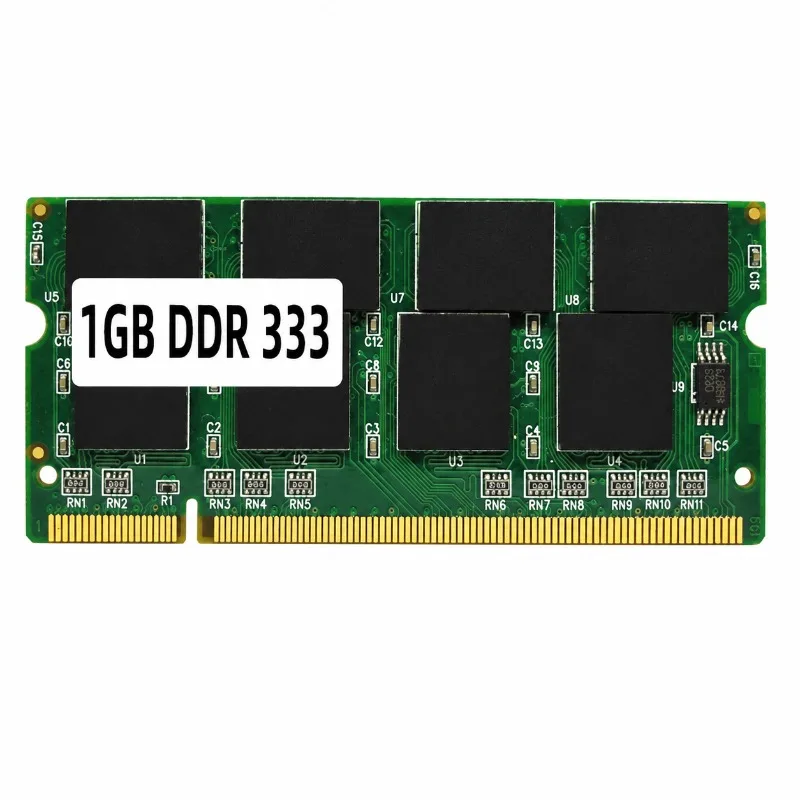 Laptop RAM Memory Module 1GB 512MB DDR 333MHz PC2700 SODIMM 200Pin Notebook Memory for Old Laptop Upgrade Replacement Computer