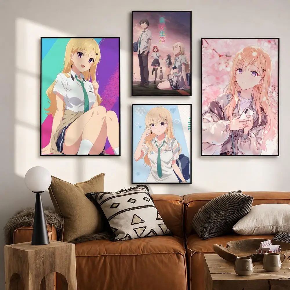 Manga Gimai Seikatsu Poster HD poster wall art self-stick no-residue for home cafe office great gift