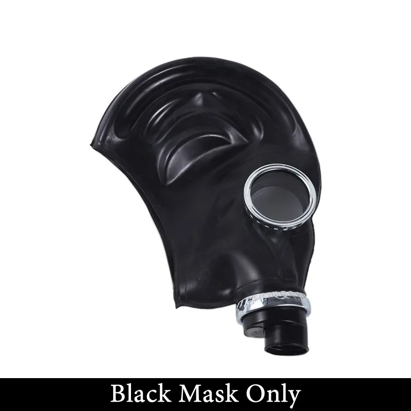 Neue Rot-Schwarze Vollkopf-Gasmaske Atemschutzgerät Naturkautschuk Geistermaske Chemische Maske für Malerei Sprühen Pestizide Halloween
