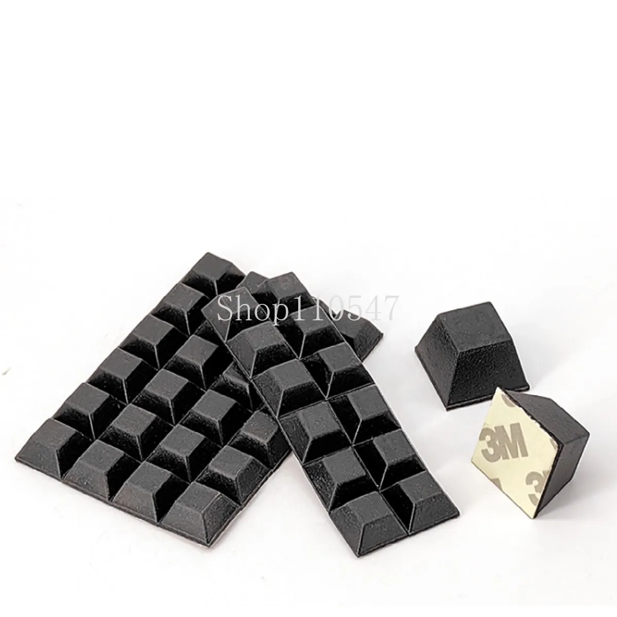Self Adhesive Rubber Feet Furniture Leg Feet Protector Pad Round/Square Shock Absorber Feet Pad Leg Pad For Furniture/Equipment 4