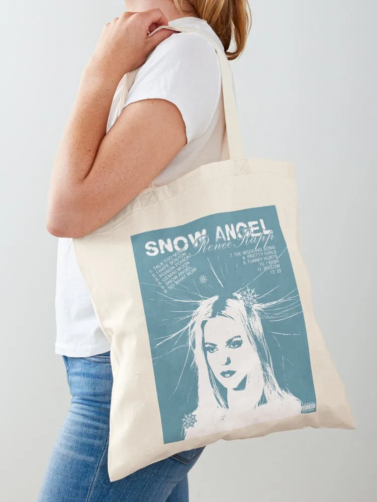 Snow Angel poster Tote Bag Large bags for women custom fabric bag tote bag sac pour femme
