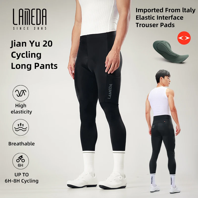 

LAMEDA 2025 Men's Cycling Pants With Elastic Interface 6h-8h Riding 3d Cut Professional Comfortable Slim Fit Biking Trouser