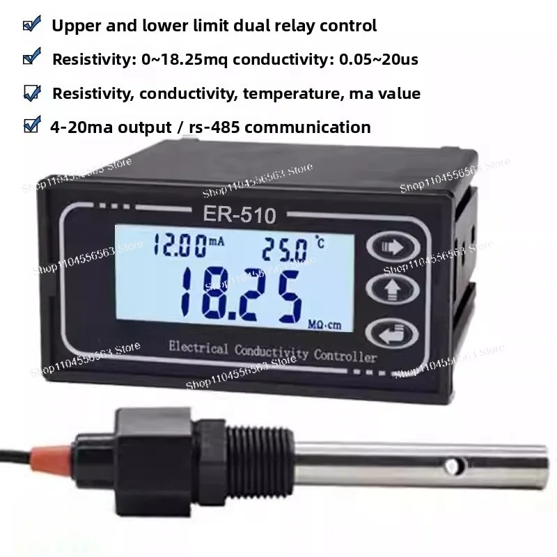 ER-510 High-Purity Water Mixed Bed EDI Equipment, High-Resistivity Ultra-Pure Water Generator for Industrial Use