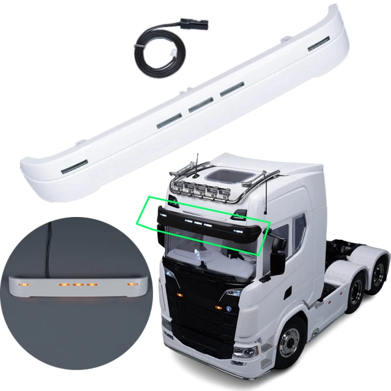 Plastic Voltage 5v Sun Visor Lamp for 1/14 Tamiya RC Truck Car Scania 770S 6X4 56368 8X4 56371