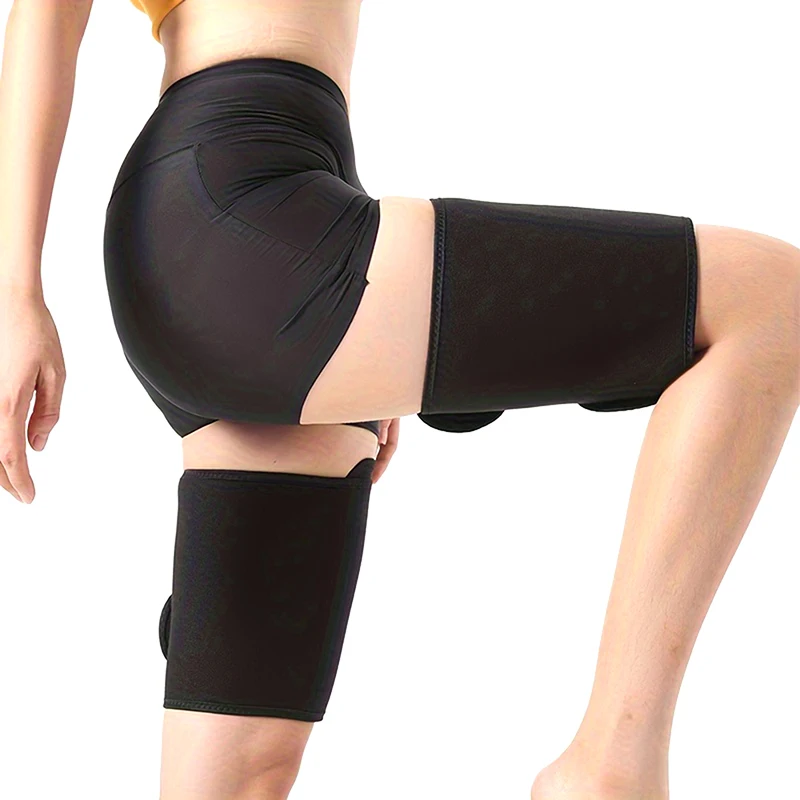 1pc Women's Sauna Thigh Sweat Belt Leg Trainer Sweat Thigh Trimmer Adjustable Leg Shaping Sleeve Sports Leggings