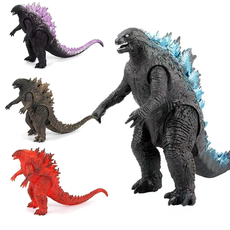 14.5cm Godzilla X Kong : The New Empire Action Anime Figure Titan Godzilla Soft Glue Monster Scale Model Doll Collection Toys