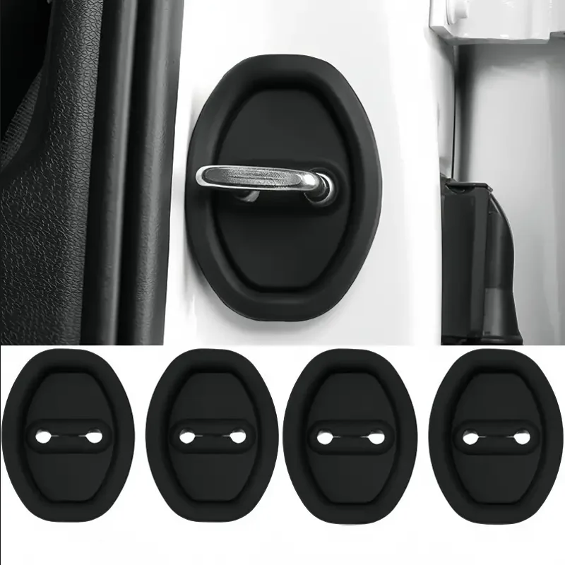 Car Door Shock Absorbing Buffering Mat Reduce Noise Universal Silicone Cushion Mute Protective Covers Car Door Mute Accessories
