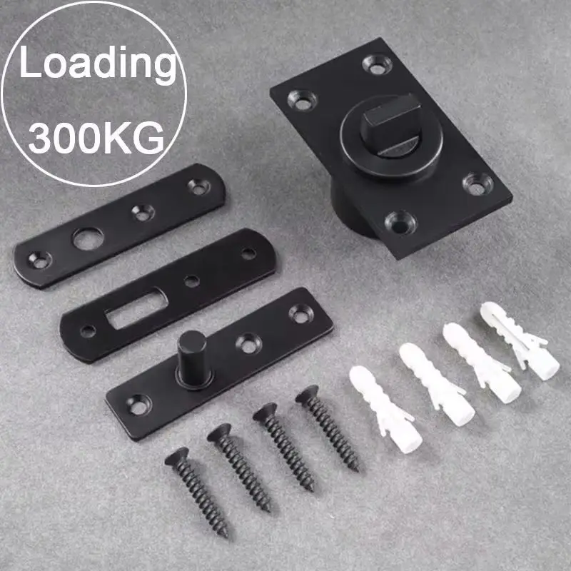 HOT 1Set Super Heavy Door Pivot Hinges 360° Rotary  Invisible Hidden Floor Spring Door Hinges Loading 300KG Install Up and Down