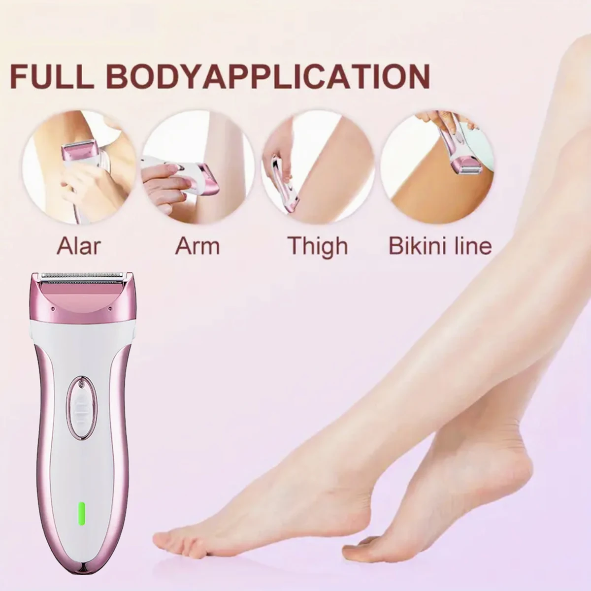 

Electric Women Body Hair Trimmer Shaver Razor on Underarm Hair Bikini Groin and Leg Hair Groomer,Girl Women Epilator Remover Kit