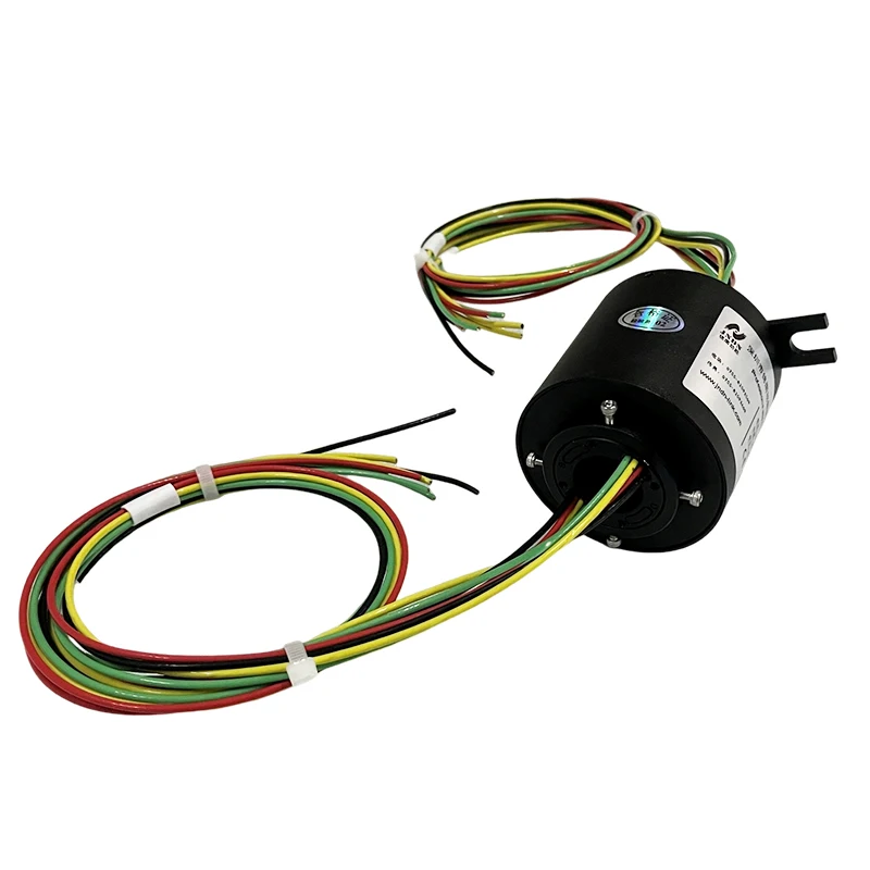 Slip Rings ID 25.4mm OD 78mm, 8 rings 20A Through bore Slip Ring for crane robot etc equipment