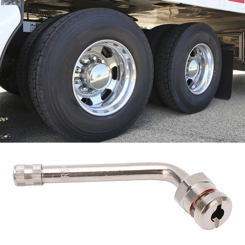 Super Sale 10 Pcs TR545D Tire Valve Stems for Alcoa 22.5inch & 24.5inch Aluminum Wheels 60 Degree