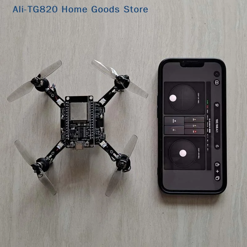 E1 ESP32 Open‑Source Mini Drone Kit, DIY Self‑Build Quadcopter Complete Assembly Parts Pack For STEM Education, No Battery