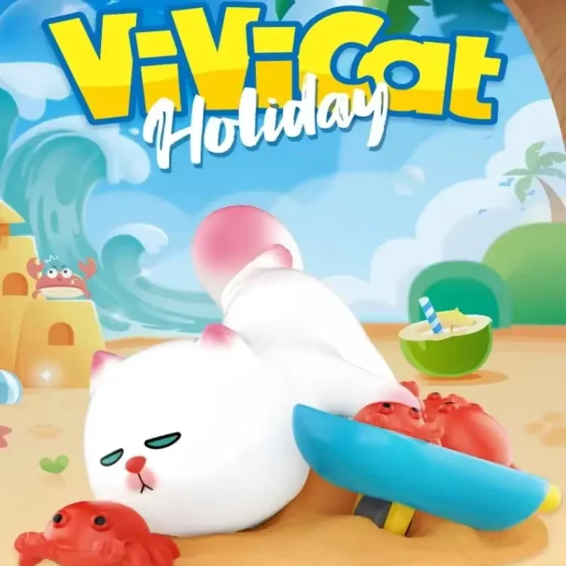 

POP MART ViViCat праздничная серия слепая коробка сумка для догадок украшение для рабочего стола милая модель подарок девушке слепая сумка игрушки аниме фигурка