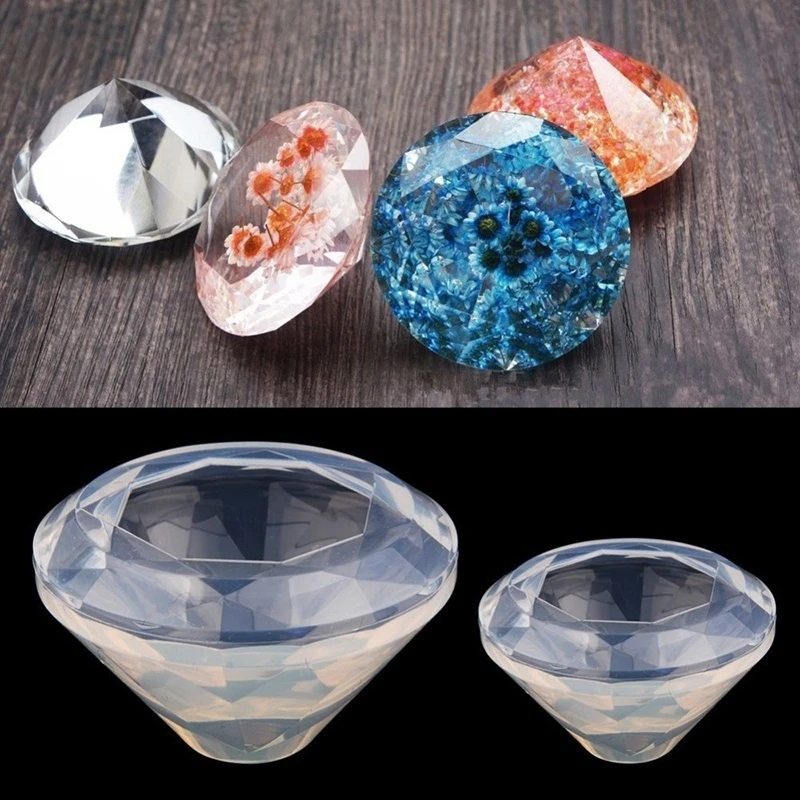 Creative Handmade Creative DIY Silicone Diamond Pendant Mold Making Crystal Jewelry Pendant Resin Casting Mould Tools Accessory
