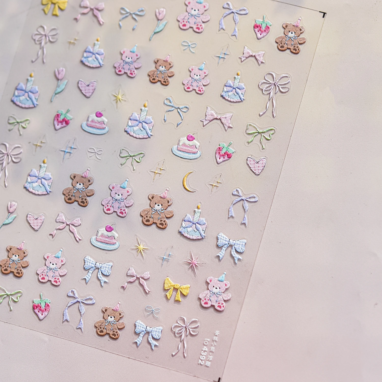 1PCS 5D Embossed Cartoon Anima - Nail Art Queen ulasan dan harga