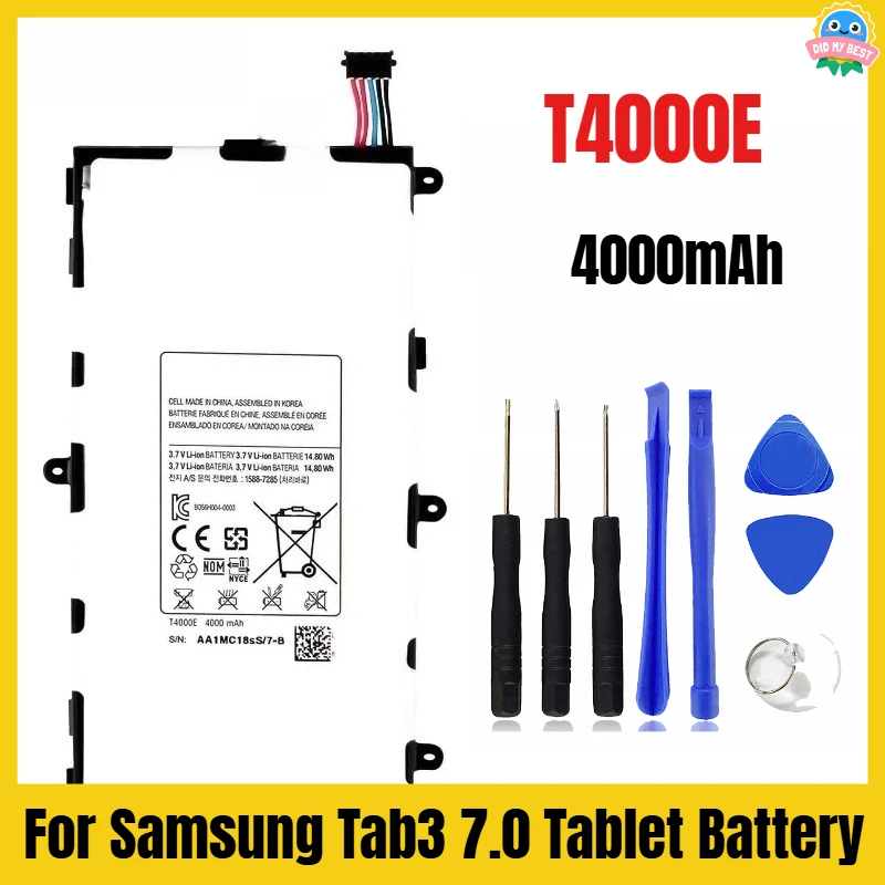 

4000mAh for Samsung Tab3 7.0 Tablet Battery T4000E