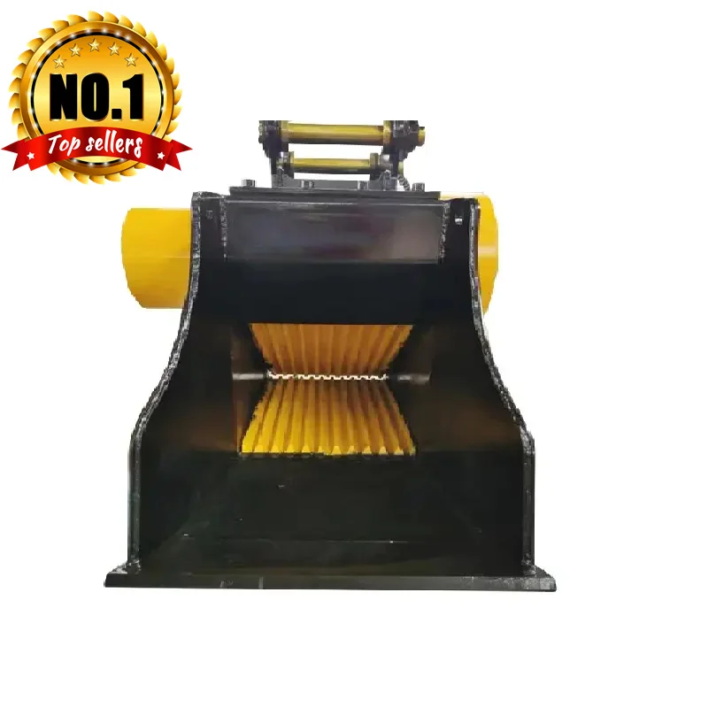 Yu Gong Excavator Accessories Hydraulic Tools Crushing Bucket Granite and Concrete Blocks Crusher Buckets 20 Ton