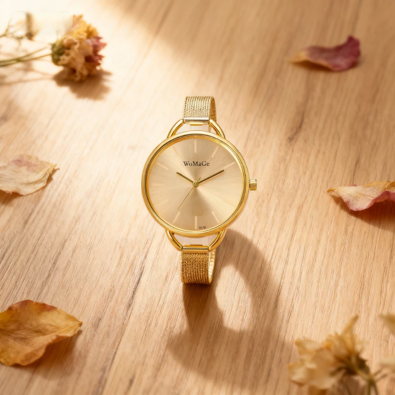New Fashion Round Dial Women's Watch Ultra Thin Metal Mesh Strap Quartz Watch Simple Style Ladies Wristwatch relogio feminino