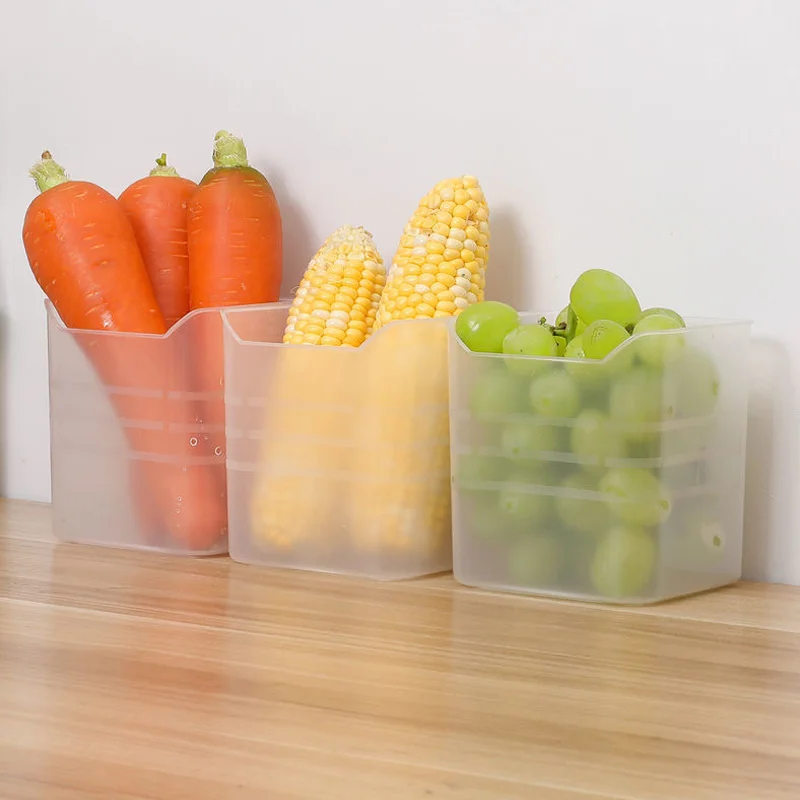 Fridge Side Door Storage Boxes Fridge Vegetable Fruit Separate Container Refrigerator Food Fresh Storage Boxes Kitchen Organizer