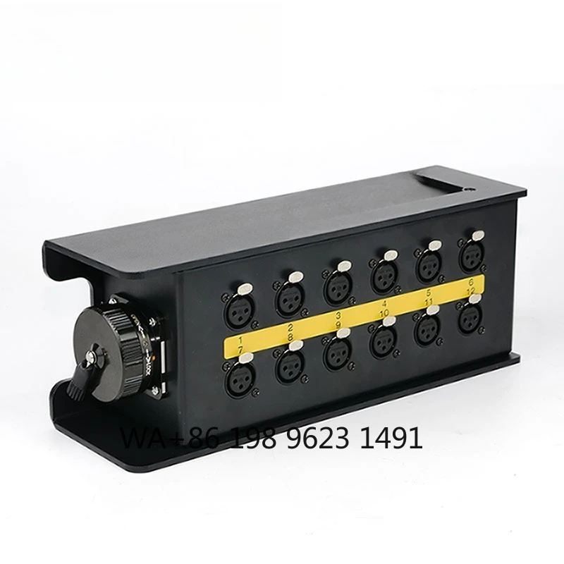12CH 37Pin Multipin Audio Snake Stage Box XLR Splitter Professional Sound Equipment for Live Concert Performance