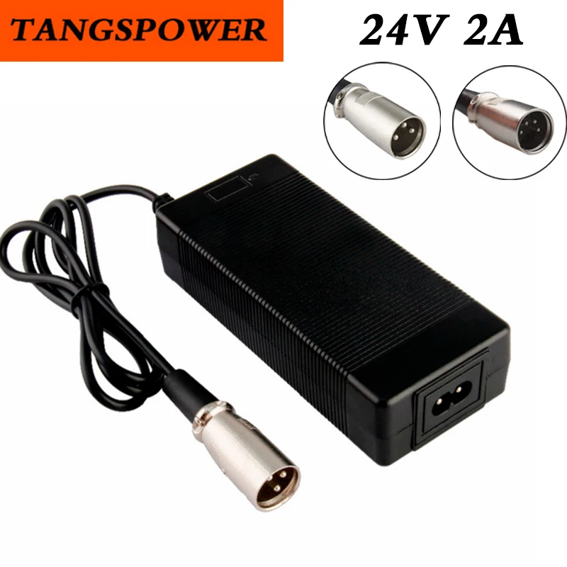 24V 2A Lead Acid Battery Charger 28.8V Lead-acid Battery pack Charger 3P/4P XLR US/AU/UK/EU