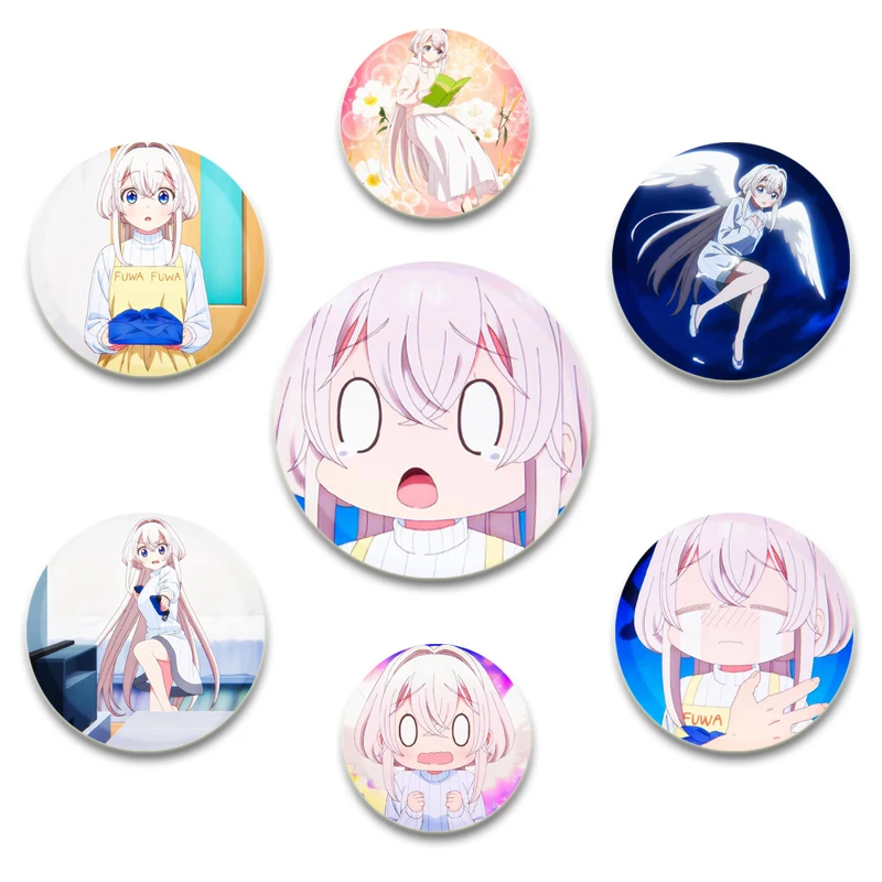 One Room, Average Sunlight, Angel Included  Anime Badges Custom Pins Badge Decorative Clothes Hat Brooch Backpack Decoration