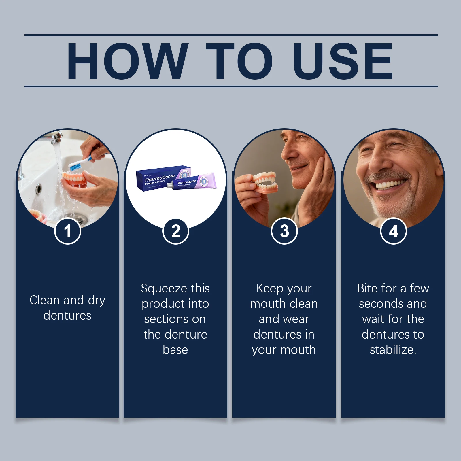 Denture Fixing Glue Comfortable Denture Adhesive Dental Care Fixation Seamless Fit Dental Care Fixed Suitable For Everyone 40g