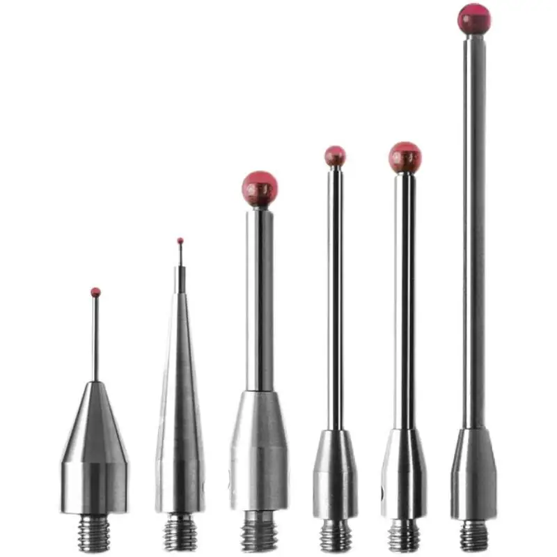 Imagem -05 - Agulha de Medição de Três Coordenadas m3 Rosca mm Cnc Agulha Ruby Bola Sonda Lever Thread Tungsten Aço Medição Cmm