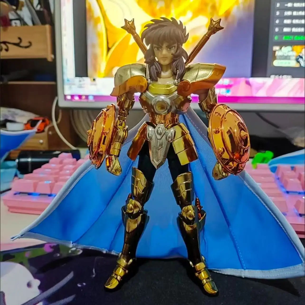 

In Stock MST Model Saint Seiya Myth Cloth EXM Libra Mirror Ver Metal Armor Gold Knights of The Zodiac Action Figure Toys Gifts