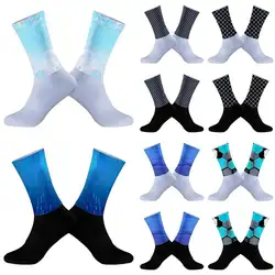 2024 New Summer Cycling Socks Anti Slip Seamless Breathable Cycling Socks Men Aero Bike Wearproof Road