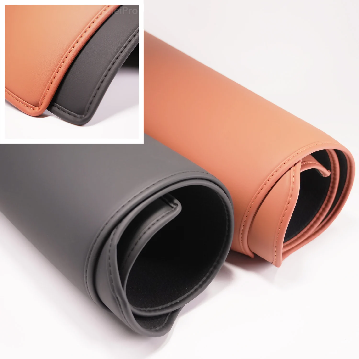 For Hyundai Santa Fe 2019-2022 2023 Car Rear Trunk Tailgate Anti-kick Scratch Resistant Protective Mat Leather Decoration Pad - Image 3