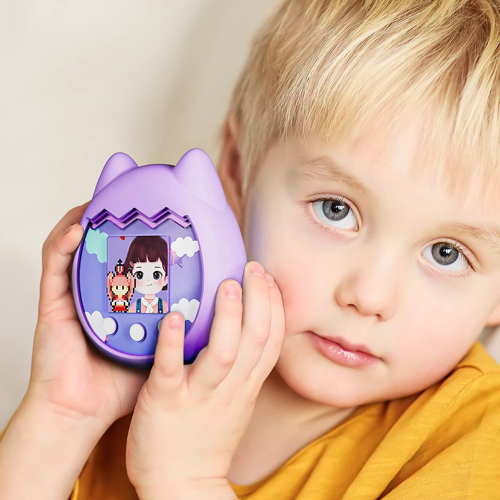 Custodia morbida in Silicone per Console di gioco per animali domestici virtuale Tamagotchi Pix custodia protettiva con cordino regali per bambini (solo guscio)