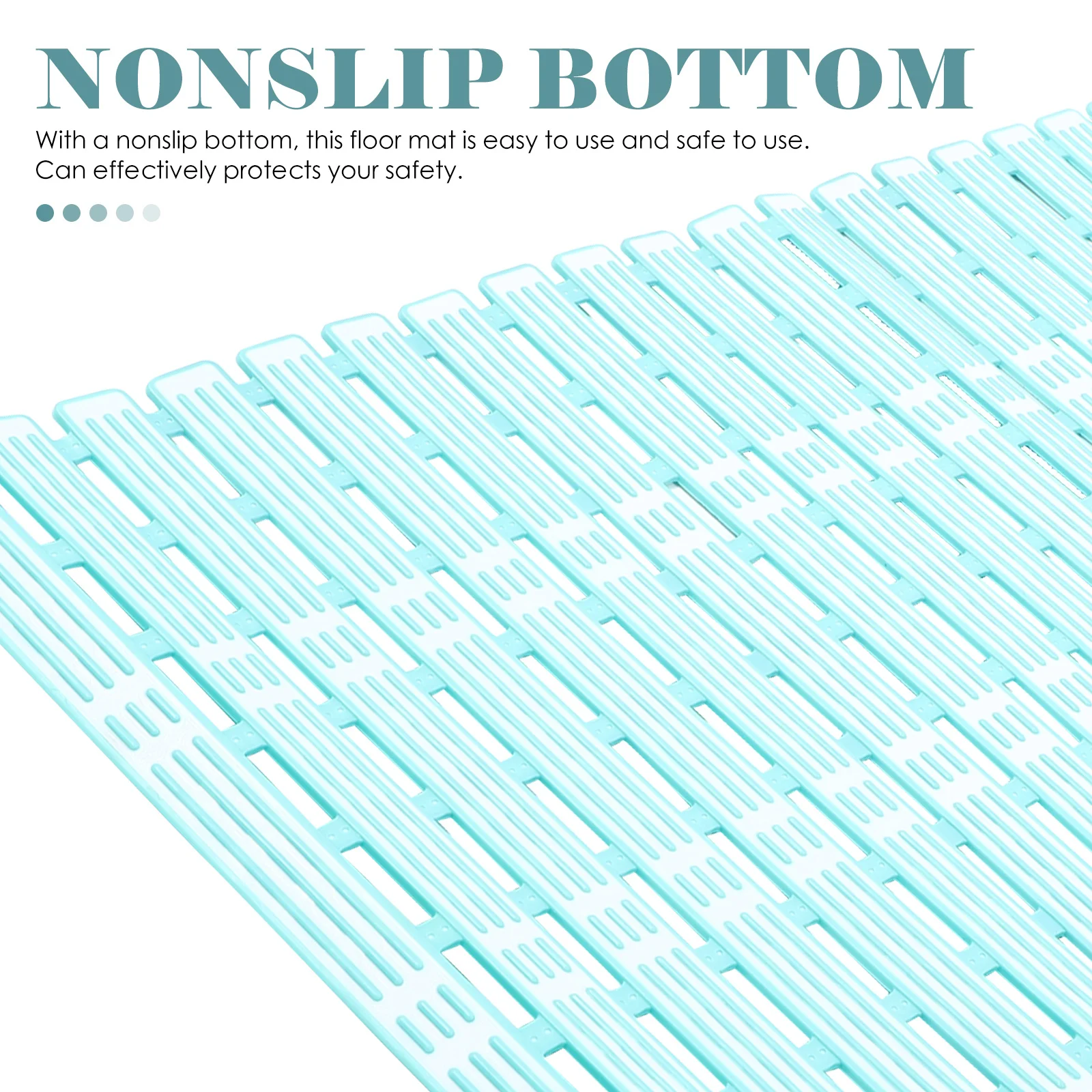 

Bathroom Floor Mat Nonslip Bottom Massaging Benefits Anti-Skid Pad Stylish Design Bath Safety Non-Slip Floor Mat