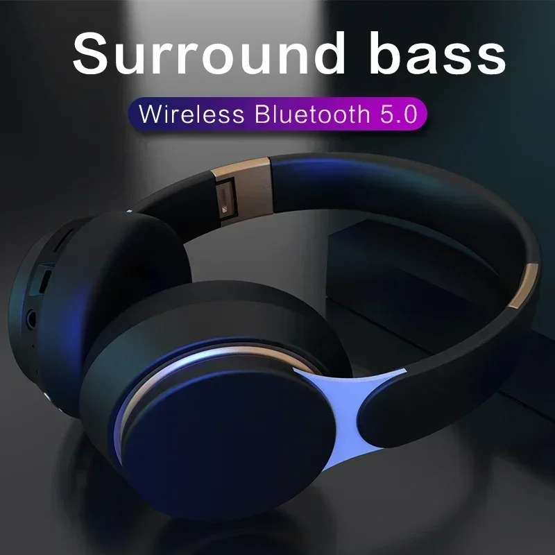 

HIFI Heavy Bass Headsets 07S Play+3.5mm AUX 3 Modes Foldable Adjustable Stereo Gaming Wireless Headphones Earphone Bluetooth+TF