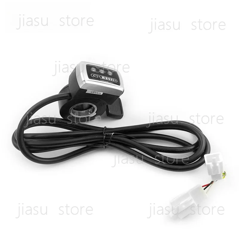 

E-Bike Scooter 5-Star Speed Control Accelerator Grip With Battery Level Display and Power On/Off Switch