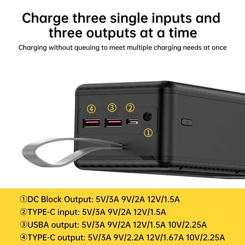 21-teiliges 18650 Batteriegehäuse DIY Mobile Power Box, lötfreies 22,5W Schnellladegerät mit DC/USB/Type-C Ausgang und LED-Licht für Outdoor-Stromversorgung – Detail 19