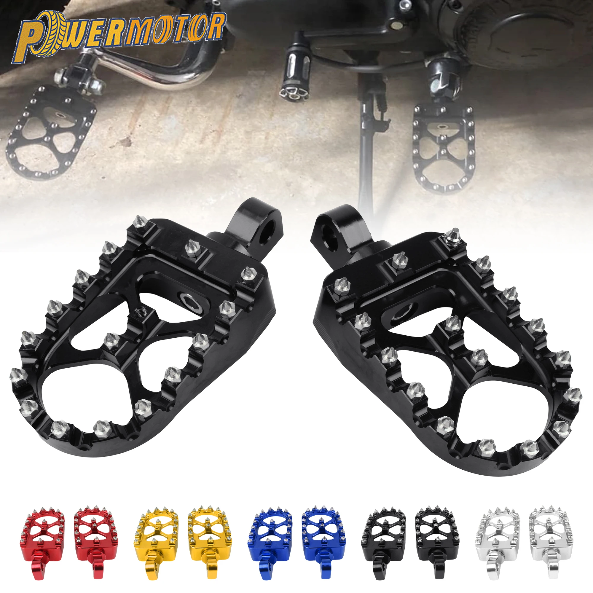 

For Harley Sportster XL 883 1200 Dyna Street Bob Motorcycle FootPegs Foot Pegs 360° Roating Foot Pegs CNC Aluminum Wide Fat Part