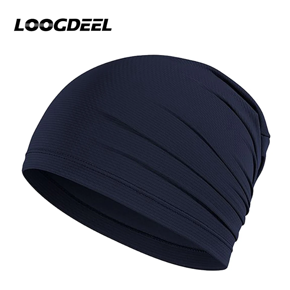 

LOOGDEEL Outdoor Cycling Hiking Baseball Stretchy Beanies Hat Quick-drying Running Caps Summer Breathable Cool Sports Hats
