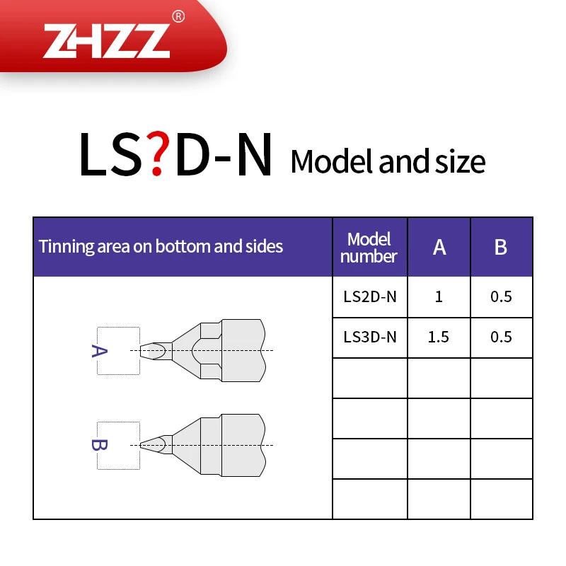 High quality LS2D-N LS3D-N Unix Soldering Iron Tips Heating Nozzle compatible with Japan Unix Soldering Robots Machine
