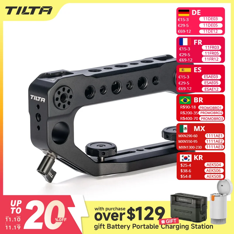 TILTA ES-T20-TH Adjustable Top Handle for Sony FX6 & for Sony FX3 FX30