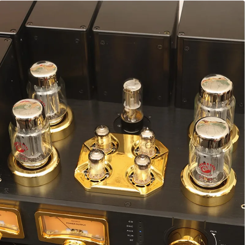 AIYIMA SMSL 6550 KT88 Tube Amplifier 65W 5U4G Rectifier Bluetooth 5.0 Remote Balance HIFI Vacuum tube Power Amplifier Audio