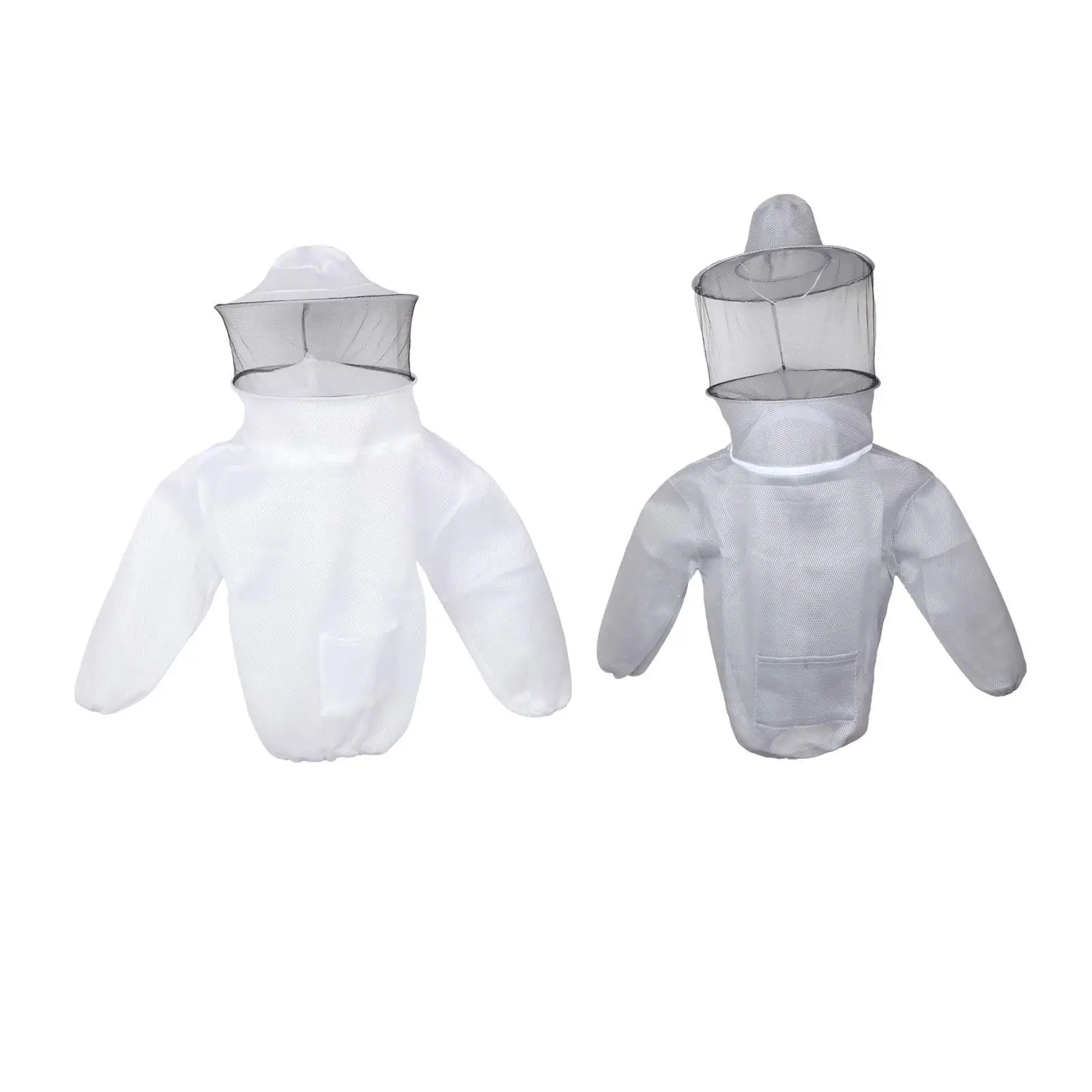 Beekeeping Jacket Breathable Outdoor Protective Comfortable Professional Beekeeper Jacket with Veiled Hat Beekeeper Equipment