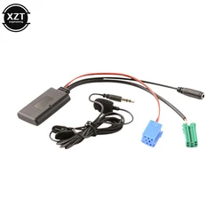 Car Bluetooth 5.0 Aux Cable Microphone Handsfree Mobile Phone Free Calling Adapter for Renault Megane 2 Updatelist Radio Speake