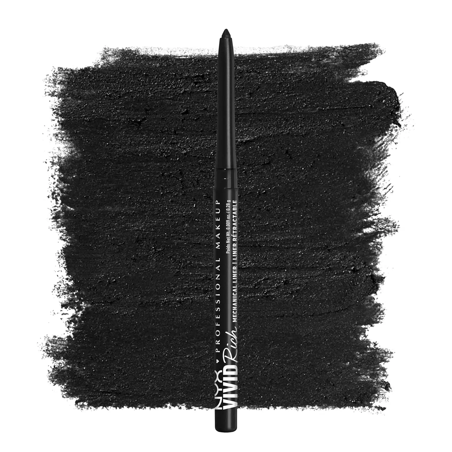 

Mechanical Eye Pencil, Vivid Rich Creamy Retractable Eyeliner in Always Onyx Black for Long-Lasting Smudge-Proof Wear