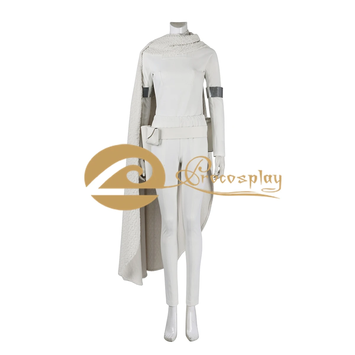 

Padme Cosplay Amidala Costume Episode II White Outfit for Women Halloween Role Play