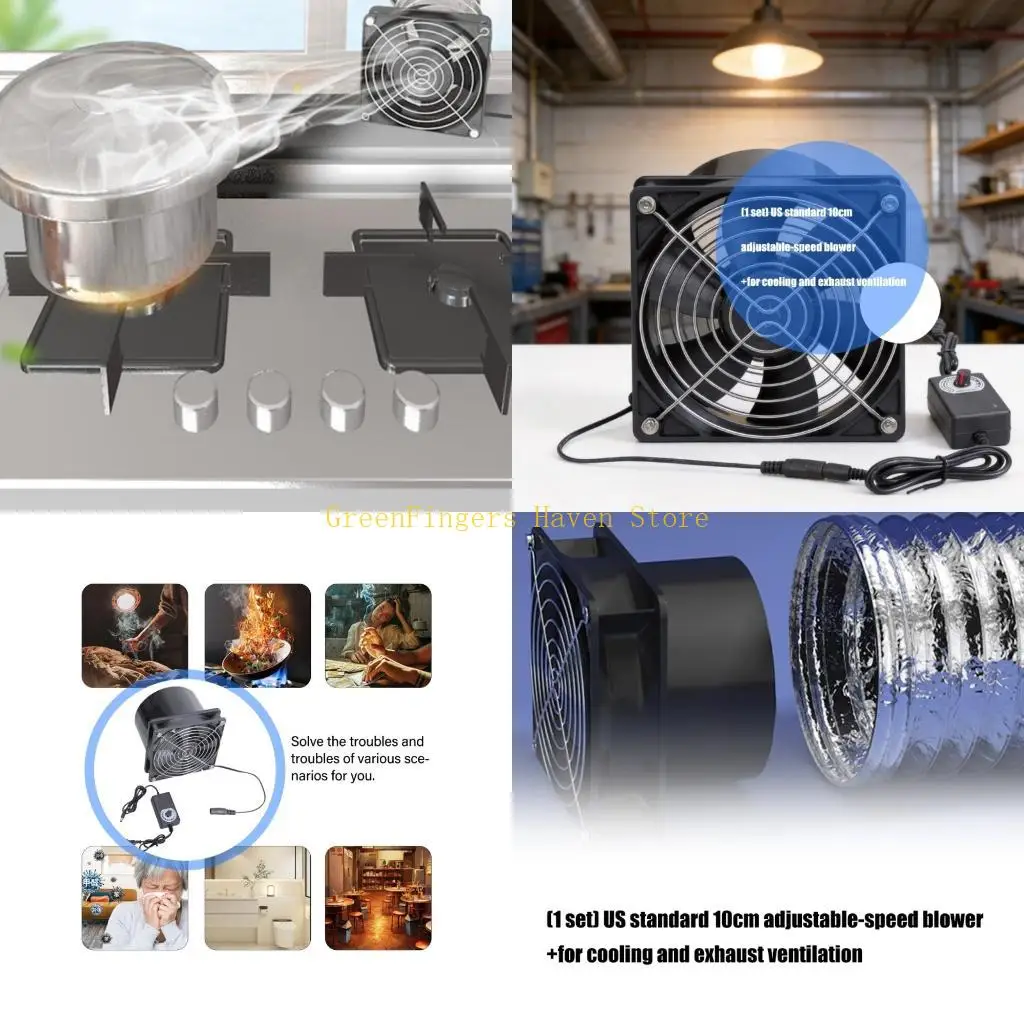 F68D High Performances 10cm Variable Speed Cooling Fan Quiet Operation For Device