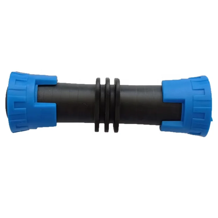 Factory Wholesale 16MM Plastic Lock Ring Coupling Drip Tape Fittings For Agriculture Drip Irrigation