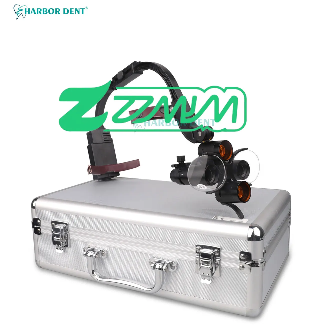 

5X den tal Loupes со светодиодной налобной лампой, электрическая 5 Вт, стоматологическая хирургическая фара, регулируемая лабораторная фара, прожектор