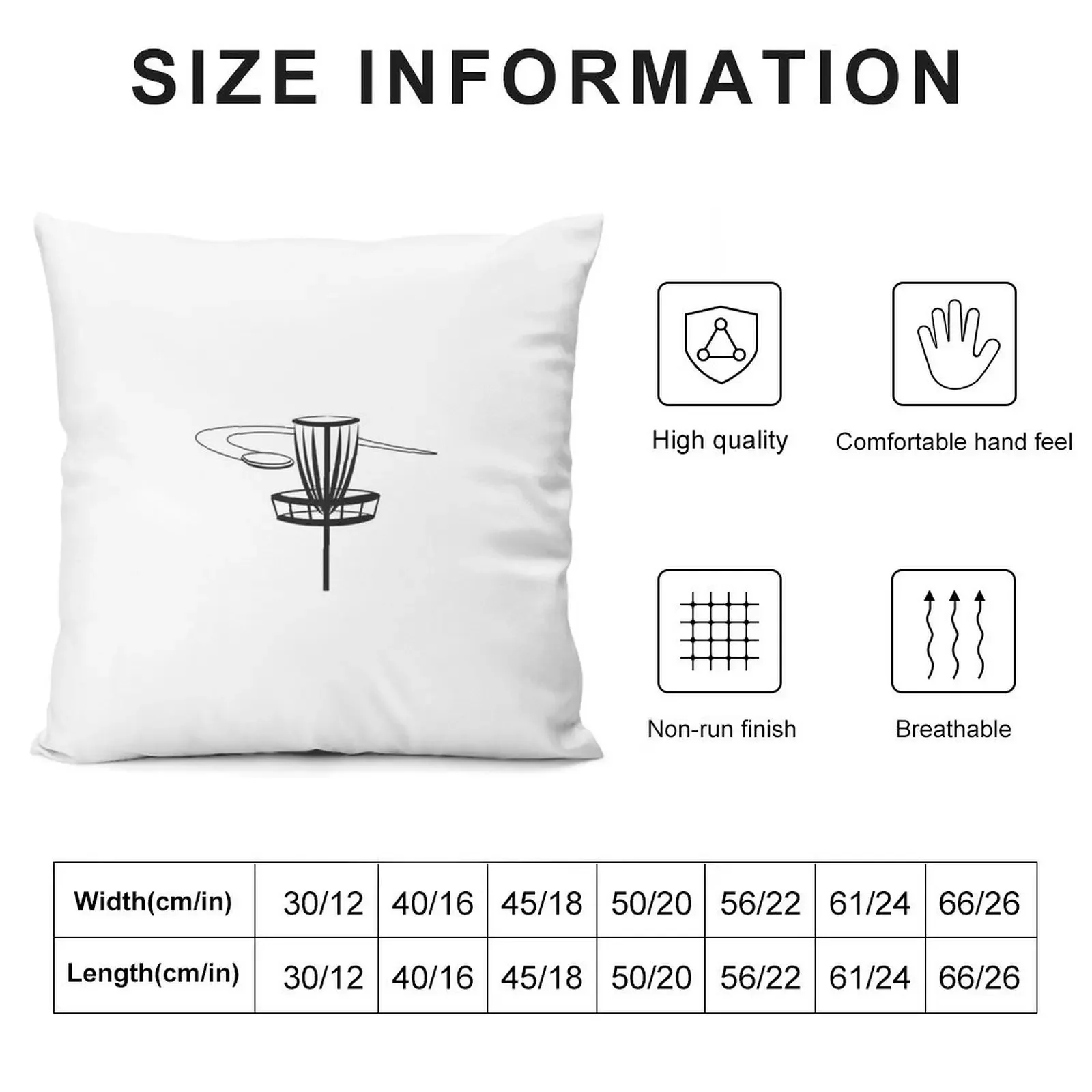 Disc Golf Basket Throw Pillow Covers For Sofas Marble Cushion Cover Christmas Pillowcase Pillow Cases pillow