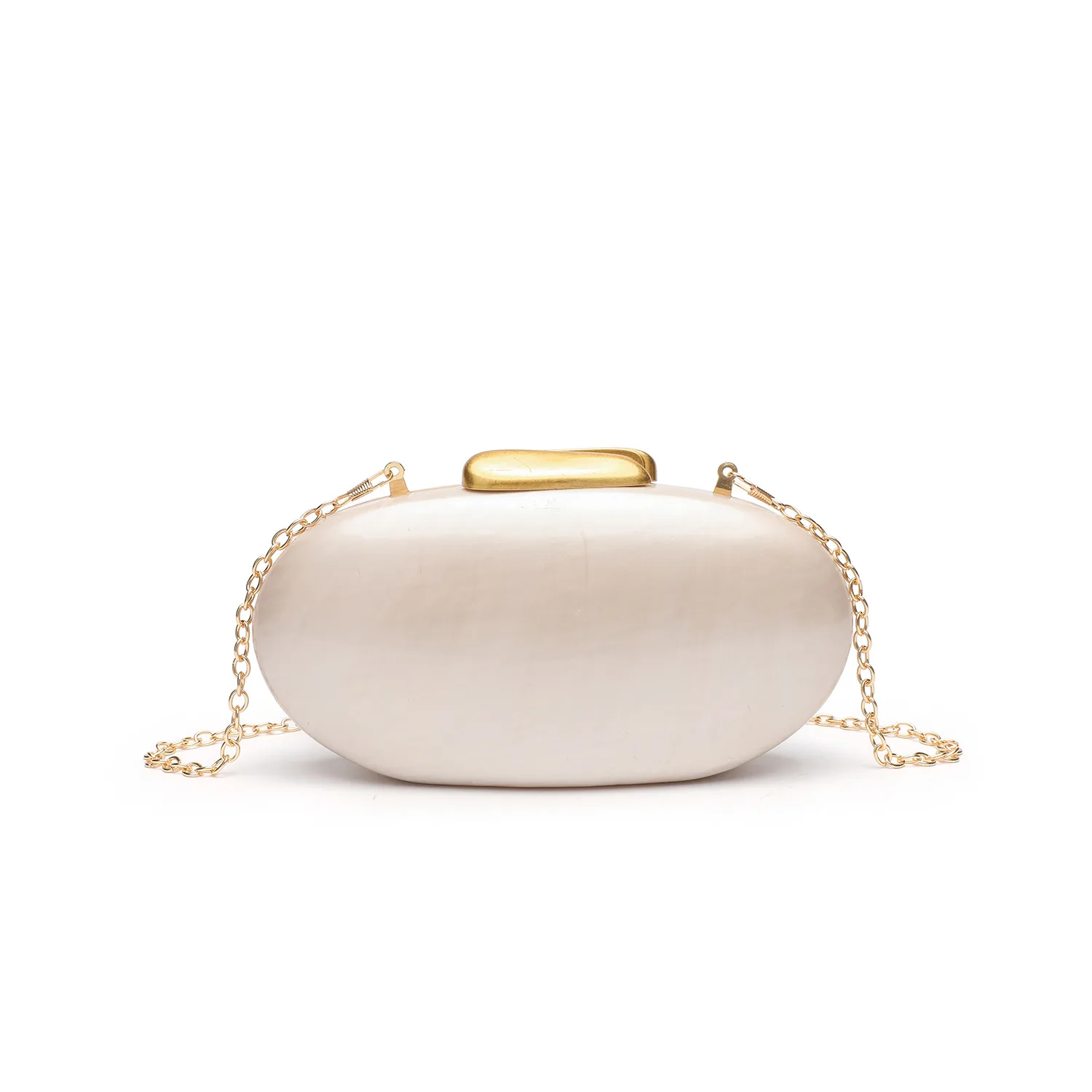 

One acrylic evening bag for women, pearl white with a marble pattern, an elegant and simple party bag suitable for weddings, Chr